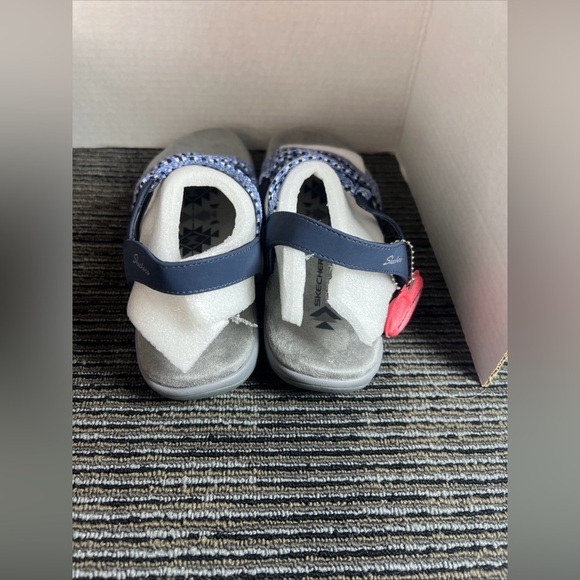 New-Skechers Sandals -Womens 11 -Reggae Slim Stretch Appeal Slingback 40826 Blue - Picture 5 of 9